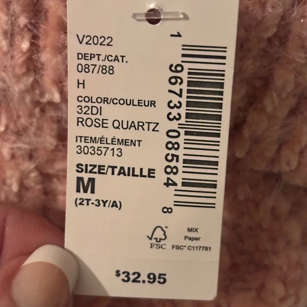 The Children's Place Pink Knit Pom-Pom Hat